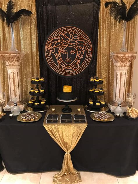 versace birthday party decorations